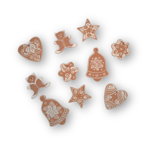 kerámia karácsonyfadíszek